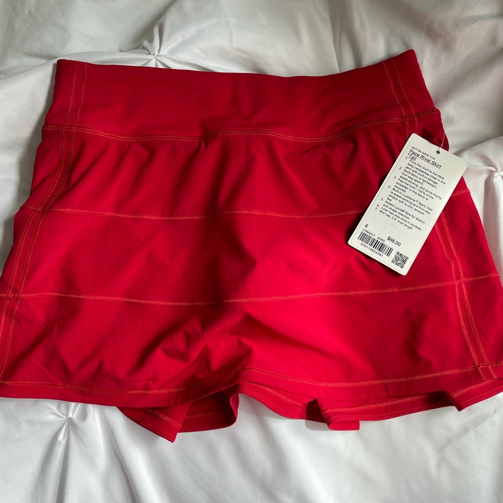 lululemon pace rival skirt tall nwt size 6